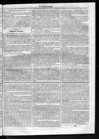 04/11/1843 - Le Franc-comtois - Journal de Besançon et des trois départements