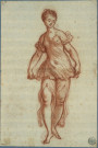 Danseuse vêtue à l'antique soulevant le volant de sa tunique / Jean-Honoré Fragonard , [S.l.] : [J.-H. Fragonard], [circa 1770]
