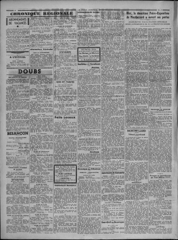 10/07/1937 - Le petit comtois [Texte imprimé] : journal républicain démocratique quotidien