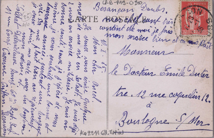 Besançon - Café-Restaurant des Sapins au Fort Bregille. [image fixe] CP. Faivre-Besançon, 1904/1936