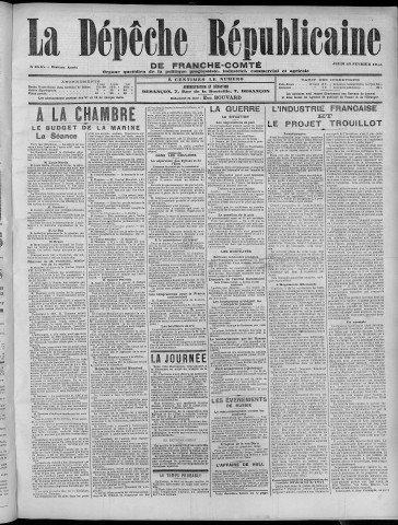 23/02/1905 - La Dépêche républicaine de Franche-Comté [Texte imprimé]