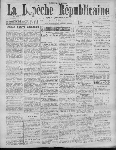 07/07/1921 - La Dépêche républicaine de Franche-Comté [Texte imprimé]