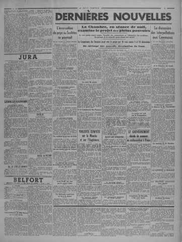 05/10/1938 - Le petit comtois [Texte imprimé] : journal républicain démocratique quotidien