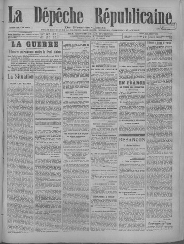 17/06/1918 - La Dépêche républicaine de Franche-Comté [Texte imprimé]