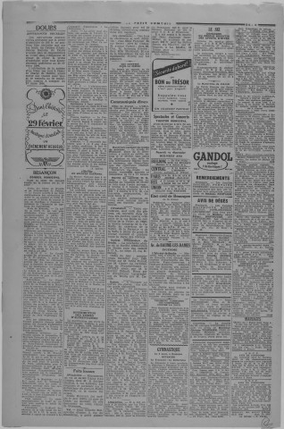 24/02/1944 - Le petit comtois [Texte imprimé] : journal républicain démocratique quotidien