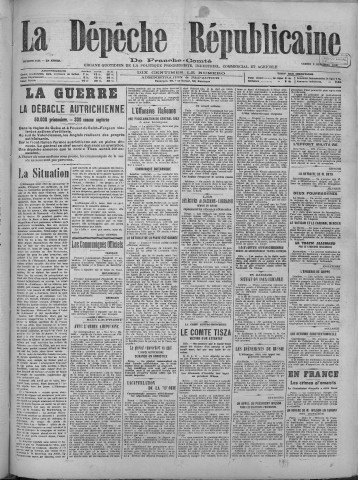 02/11/1918 - La Dépêche républicaine de Franche-Comté [Texte imprimé]