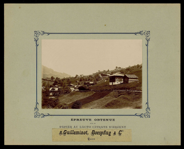 Guilleminot, Boespflug & Cie (Paris). "Epreuve obtenue sur le papier au lacto citrate d'argent" (paysage)