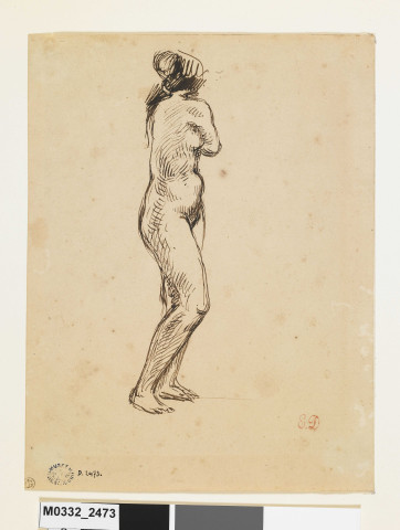 Femme nue, de profil
