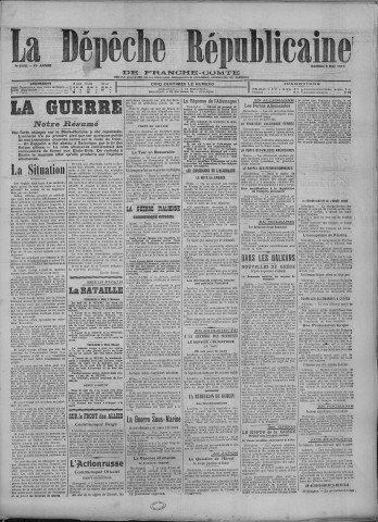 06/05/1916 - La Dépêche républicaine de Franche-Comté [Texte imprimé]