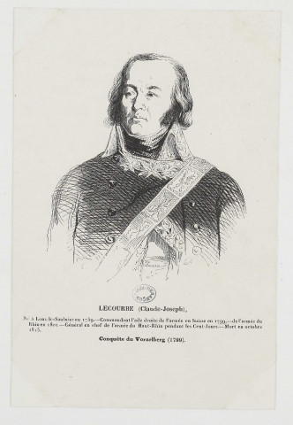 Lecourbe (Claude-Joseph) [image fixe] , 1800/1810