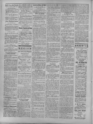 19/07/1918 - La Dépêche républicaine de Franche-Comté [Texte imprimé]