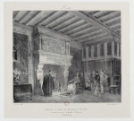 Cheminée de l'hôtel du Cardinal de Jouffroi, ancienne maison du Bailli à Luxeuil [estampe] : Franche-Comté / Fragonard 1829  ; lith. de Engelmann , [Paris] : [Engelmann, 1829