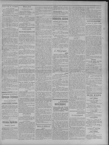 01/11/1909 - La Dépêche républicaine de Franche-Comté [Texte imprimé]