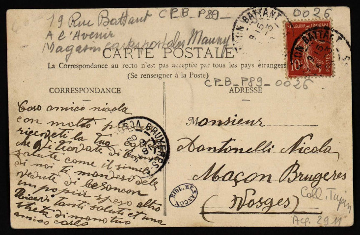 Besançon. -- La rue Battant [image fixe] , Besançon : Edition Mauny, 1907/1908