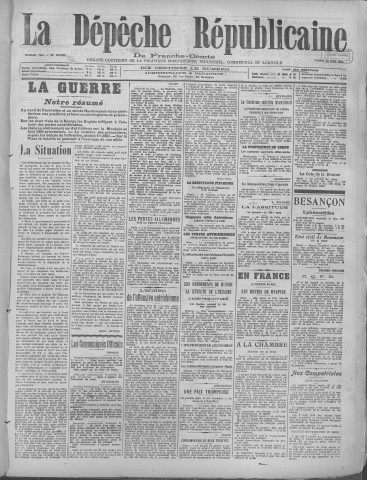 22/06/1918 - La Dépêche républicaine de Franche-Comté [Texte imprimé]