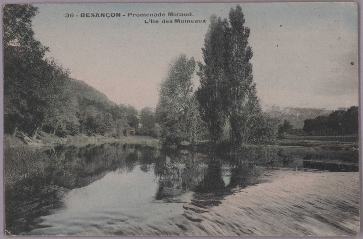 Besançon - Promenade Micaud. L'Ile des Moineaux [image fixe] , 1904/1930
