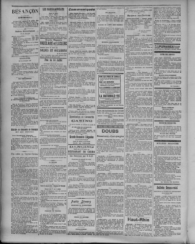 13/07/1927 - La Dépêche républicaine de Franche-Comté [Texte imprimé]