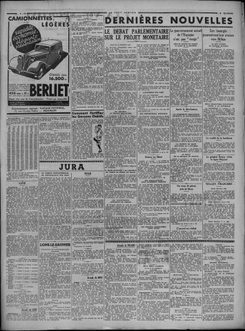 02/10/1936 - Le petit comtois [Texte imprimé] : journal républicain démocratique quotidien