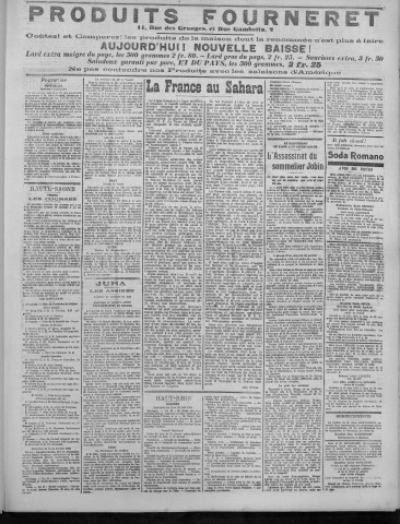 23/06/1922 - La Dépêche républicaine de Franche-Comté [Texte imprimé]