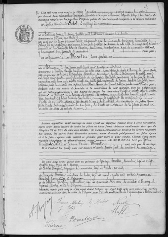 Registre des mariages, 1904