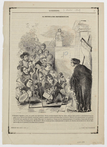 Le retour des représentants [image fixe] / Chambaron ; Henri Emy , Paris, 1849