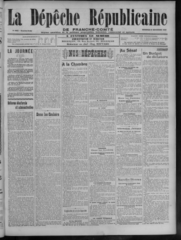 09/11/1906 - La Dépêche républicaine de Franche-Comté [Texte imprimé]