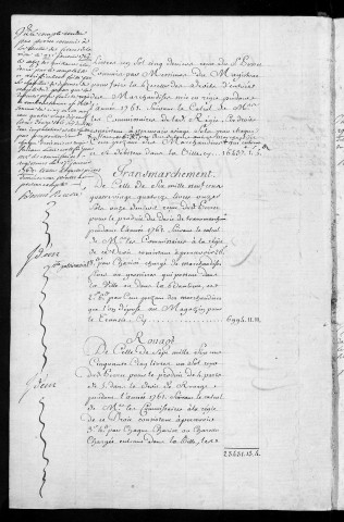 Comptes de la Ville de Besançon, recettes et dépenses, Compte de Pierre François Garnier (1761)