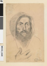 Homme barbu coiffé d'un capuchon (Raphael Menahem Ha-Sarfati)