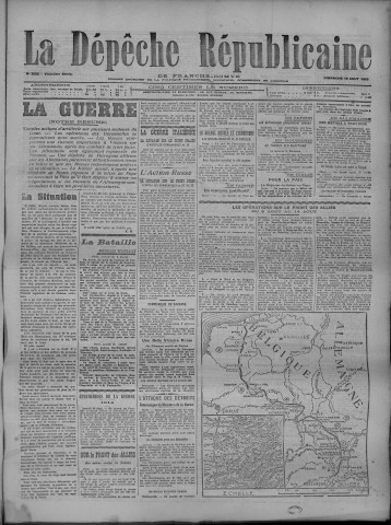 15/08/1915 - La Dépêche républicaine de Franche-Comté [Texte imprimé]