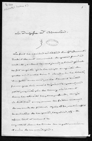 Ms 646 - Lettres diverses et pièces se rapportant principalement à la Franche-Comté