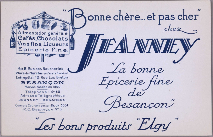 [Camion/Magasin - Epicerie A. Sancey ]. [image fixe] , 1904/1930