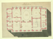 Hôtel de Ville de Neuchâtel. Plan du 1er étage / Pierre-Adrien Pâris , [S.l.] : [P.-A. Pâris], [1700-1800]