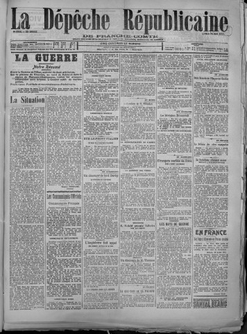 14/05/1917 - La Dépêche républicaine de Franche-Comté [Texte imprimé]