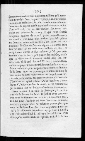 Les parce que ou réponse aux pourquoi de l'aristocrate J... F... /