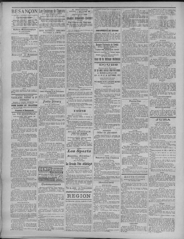 04/09/1921 - La Dépêche républicaine de Franche-Comté [Texte imprimé]