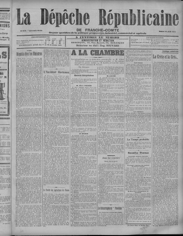 14/06/1910 - La Dépêche républicaine de Franche-Comté [Texte imprimé]