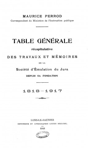 01/02/1818 - Société d'émulation du département du Jura [Texte imprimé]
