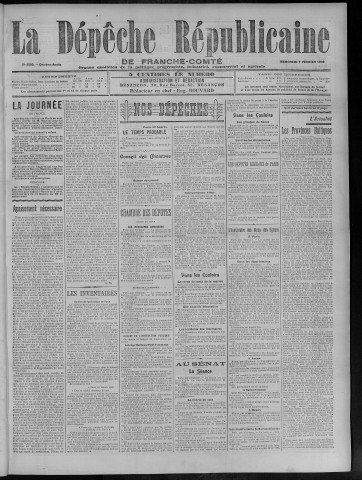 07/02/1906 - La Dépêche républicaine de Franche-Comté [Texte imprimé]
