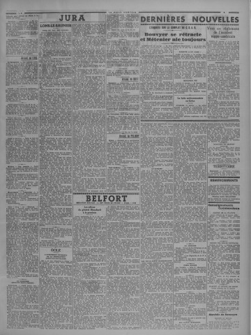 01/02/1938 - Le petit comtois [Texte imprimé] : journal républicain démocratique quotidien