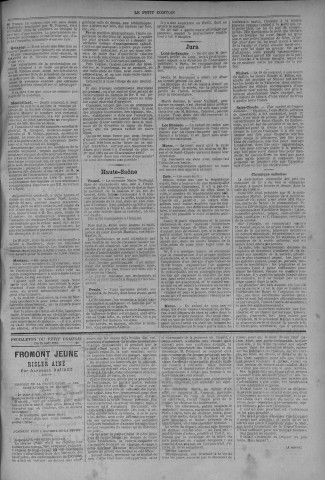 25/08/1883 - Le petit comtois [Texte imprimé] : journal républicain démocratique quotidien