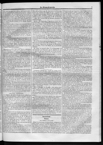 04/08/1847 - Le Franc-comtois - Journal de Besançon et des trois départements