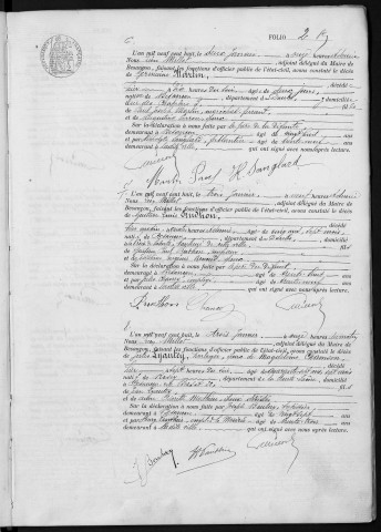 Registre des décès, 1908