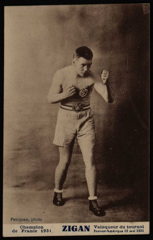 Zigan Champion de France 1931 Vainqueur du tournoi France-Amérique 12 mai 1931 [image fixe]