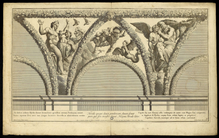 Vénus et Psyché / Jupiter et l'Amour [image fixe] / Raphael Sanctius Urbinas inventor. Nicolaus Dirigny Gall. delin et inc , 1693