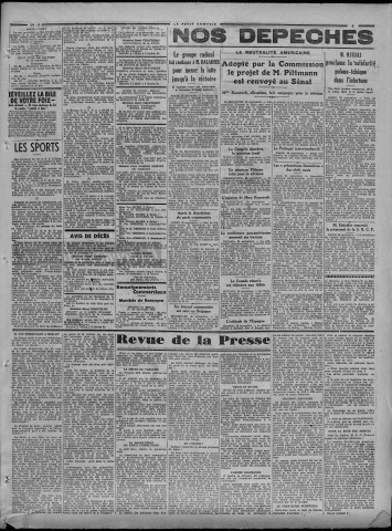 29/09/1939 - Le petit comtois [Texte imprimé] : journal républicain démocratique quotidien