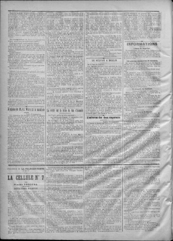 21/09/1887 - La Franche-Comté : journal politique de la région de l'Est