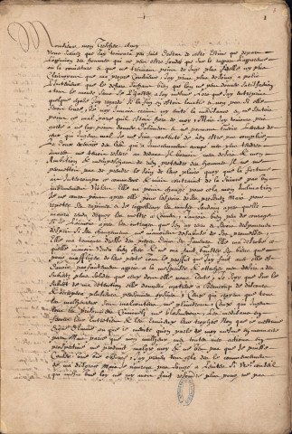Ms 1597 - Papiers concernant Lisola