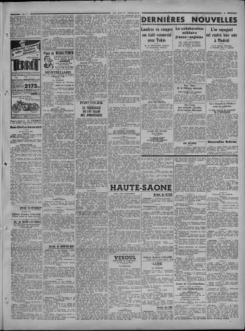 30/07/1939 - Le petit comtois [Texte imprimé] : journal républicain démocratique quotidien