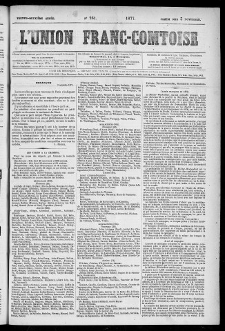03/11/1877 - L'Union franc-comtoise [Texte imprimé]