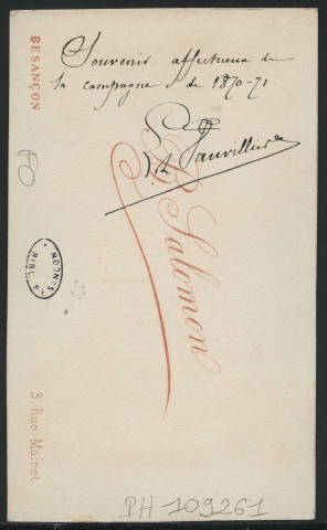 Salomon, B.. Militaire (tête)